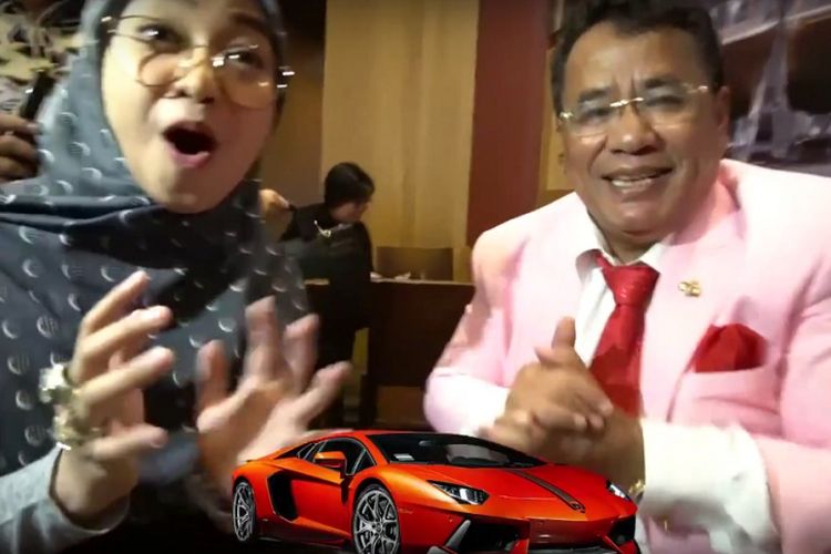 Cuplikan video YouTube Ria Ricis yang dijanjikan lamborghini oleh pengacara Hotman Paris.