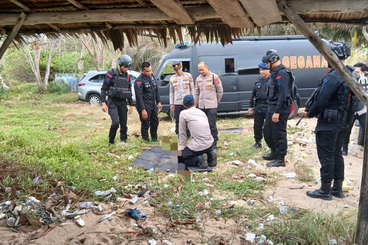 Mortir PD II Terdampar di Pantai Bangka Barat, Sempat Disangka Harta Karun