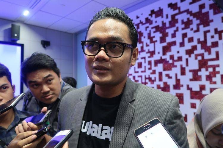 VP Marketing Bukalapak, Bayu Syerli, Kamis (3/5/2018), di Kantor Google Indonesia, Jakarta. 