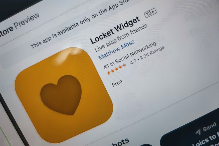Ilustrasi aplikasi Locker Widget di App Store.