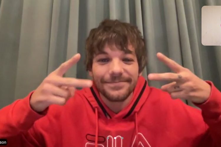 Penyanyi Louis Tomlinson dalam wawancara eksklusif virtual bersama Kompas.com, Jumat (14/10/2022). 