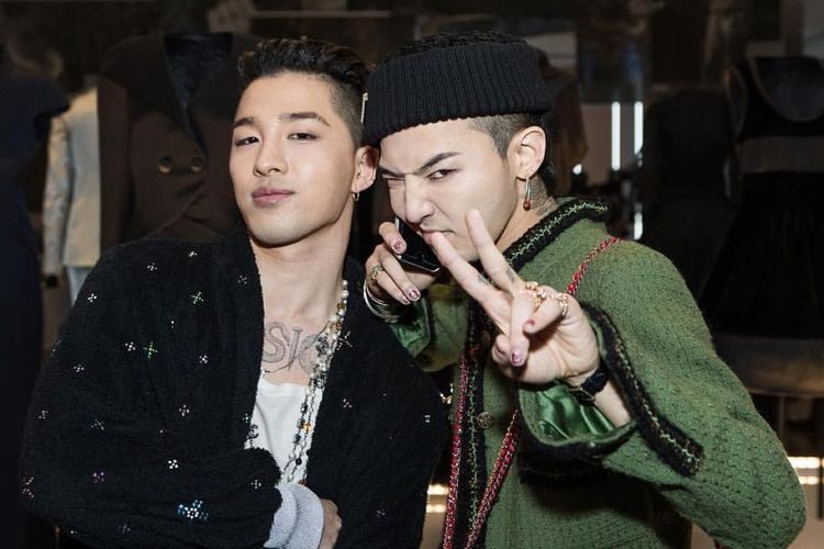 Taeyang (kiri) dan G-Dragon dari boy group BIGBANG