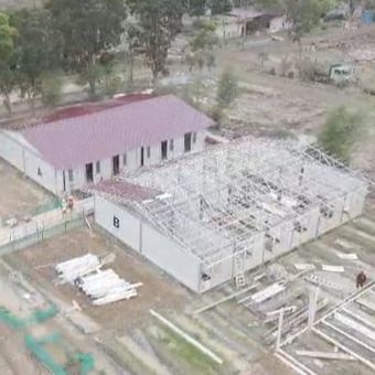 Huntara di Aceh Tamiang, Aceh.