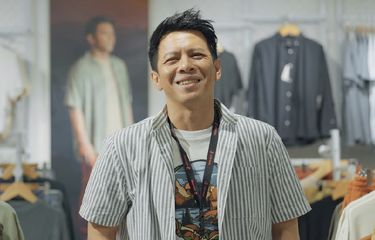 Ariel NOAH saat menjadi Abdul dalam socia experiment di Semarang, Jawa Tengah baru-baru ini. 