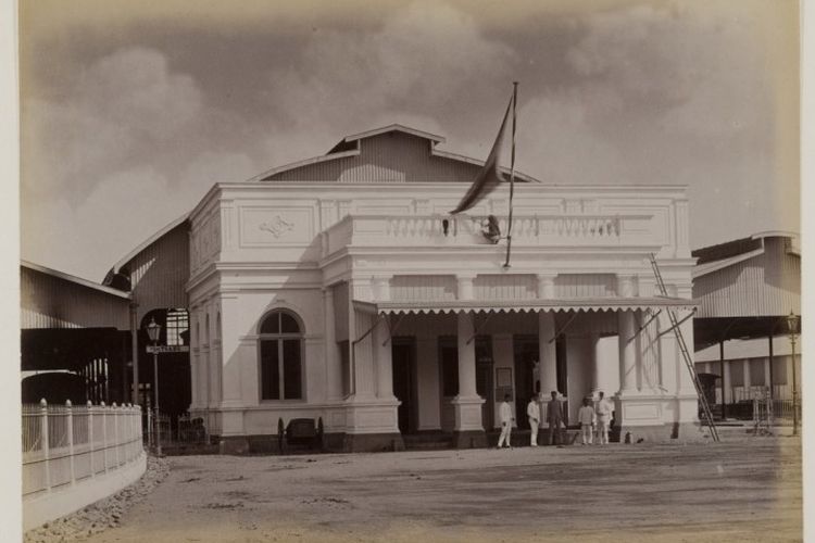 Stasiun Tugu Yogyakarta pada era 1890-an.
