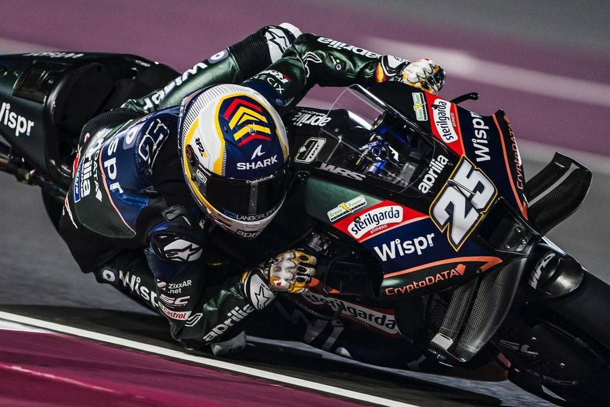 Raul Fernandez saat berlaga pada MotoGP Qatar 2023
