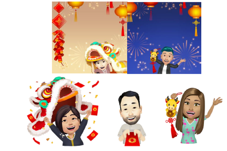 Facebook Avatar kini hadir dengan ornamen khas Imlek