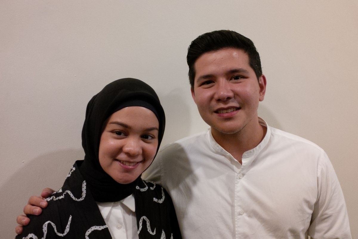 Haykal Kamil dan Tantri Namirah di Kota Kasablanka, Jakarta Selatan, Sabtu (27/4/2019).