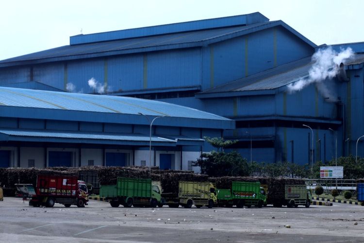 Pabrik gula PT Rejoso Manis Indo di Desa Rejoso, Kecamatan Binangun, Kabupaten Blitar. Foto diambil pertengahan bulan Juni 2022.