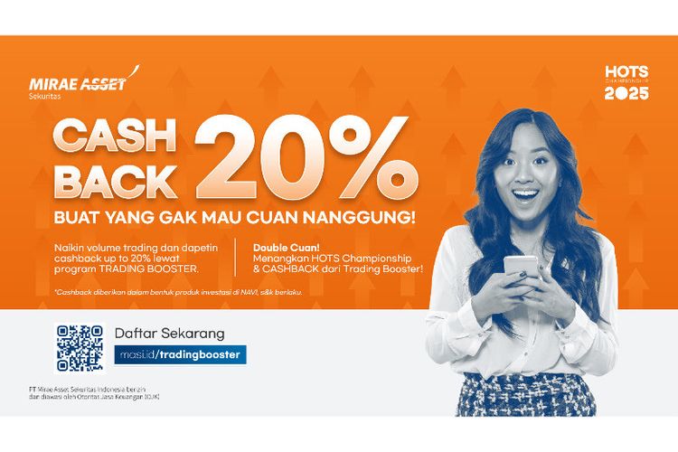 PT Mirae Asset Sekuritas Indonesia kembali meluncurkan program cashback reksa dana Trading Booster 