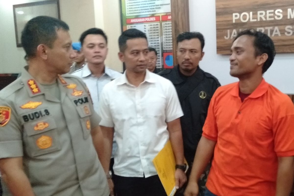 RK di Mapolres Metro Jakarta Selatan, Senin (24/2/2020)