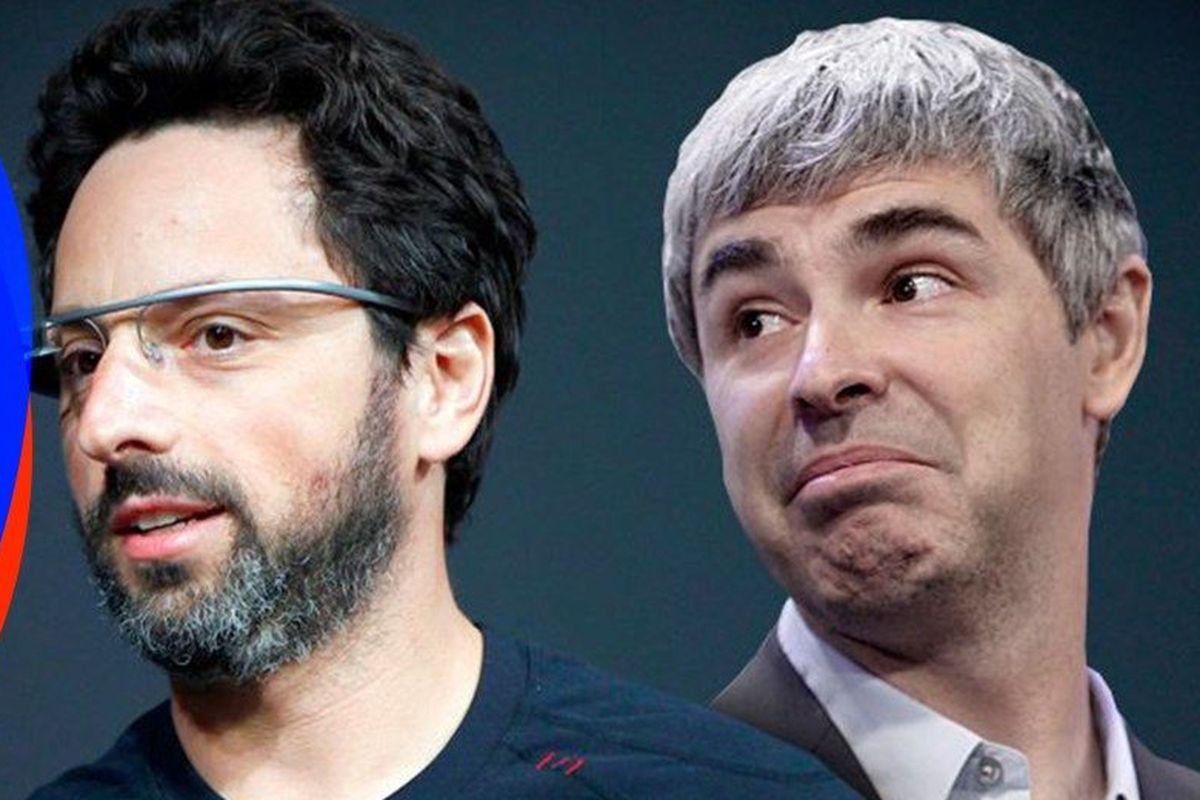 Duo pendiri Google Sergey Brin (kanan) dan Larry Page.