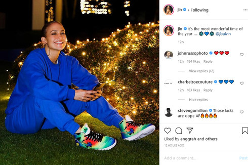 Lagi, J.Lo Tampil Sporty dengan Air Jordan 1 x J Balvin  