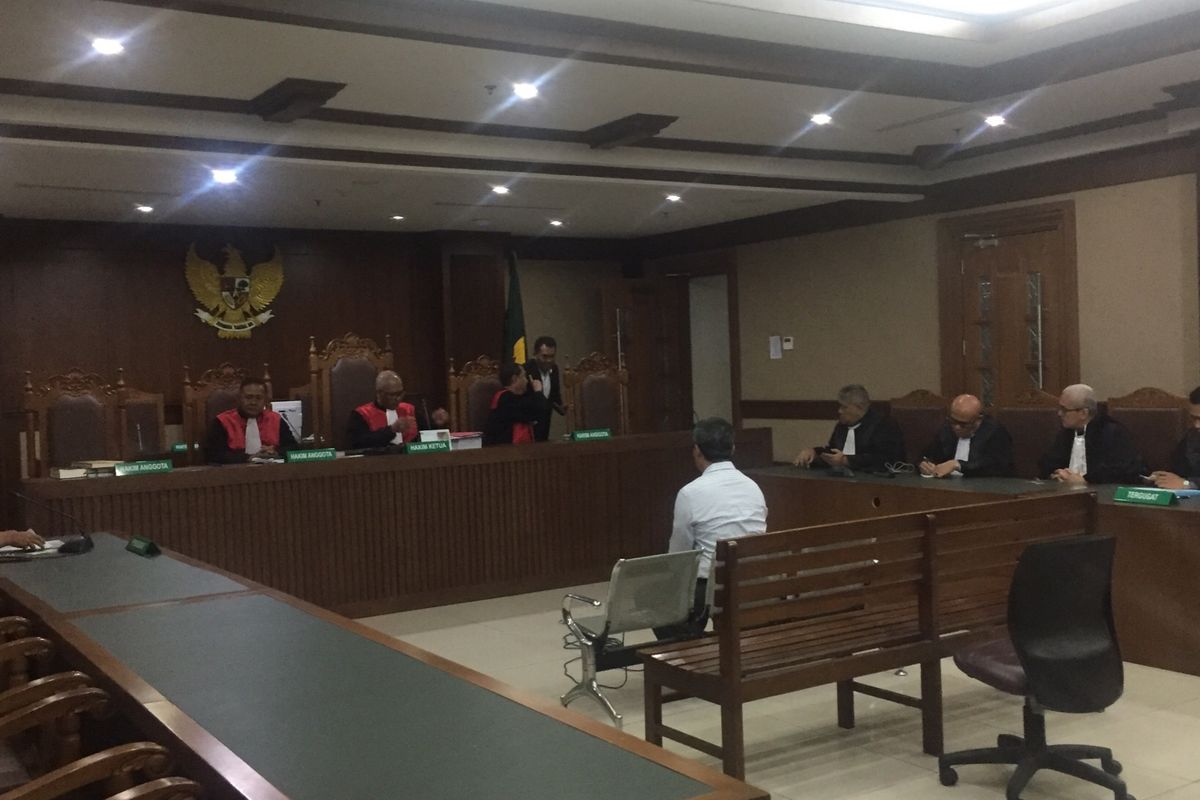 Persidangan Desrizal Chaniago di Pengadilan Negeri Jakarta Pusat, Selasa (22/10/2019).