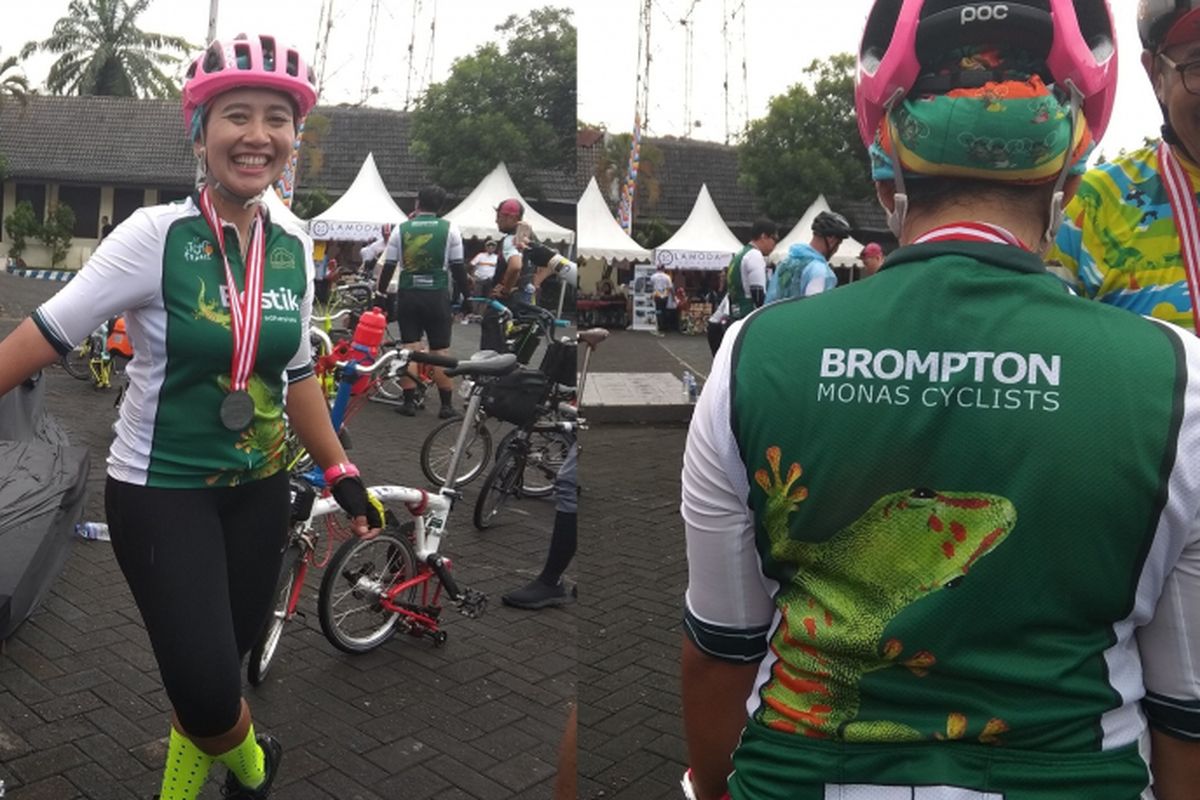 Diah Kusomo Dewi, salah satu peserta Bromton 100 Kilo