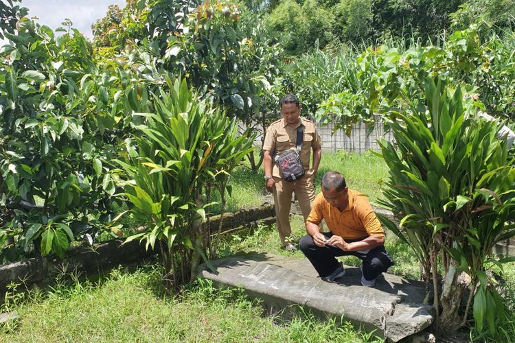 Lokasi situs Watu Gilang Kediri usai diketahui menjadi sasaran perusakan.