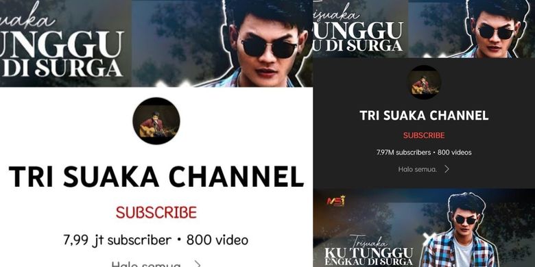 Subscribers YouTube Tri Suaka menurun.