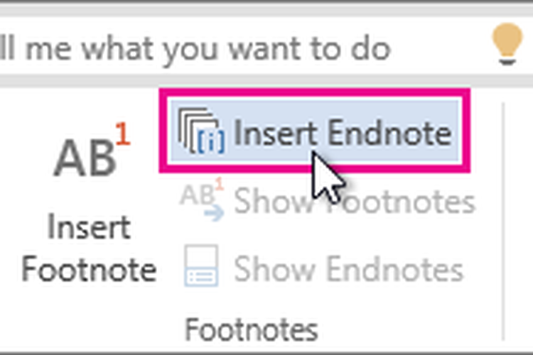 Cara membuat footnote di Microsoft Word.