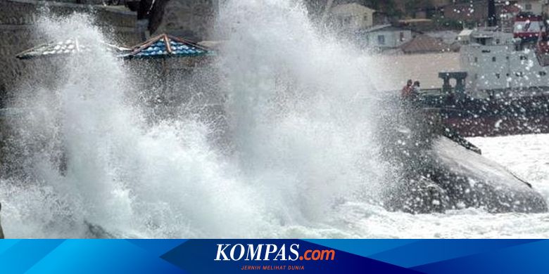 Peringatan Dini Gelombang Tinggi 4 Meter, Ini Daftar Wilayahnya