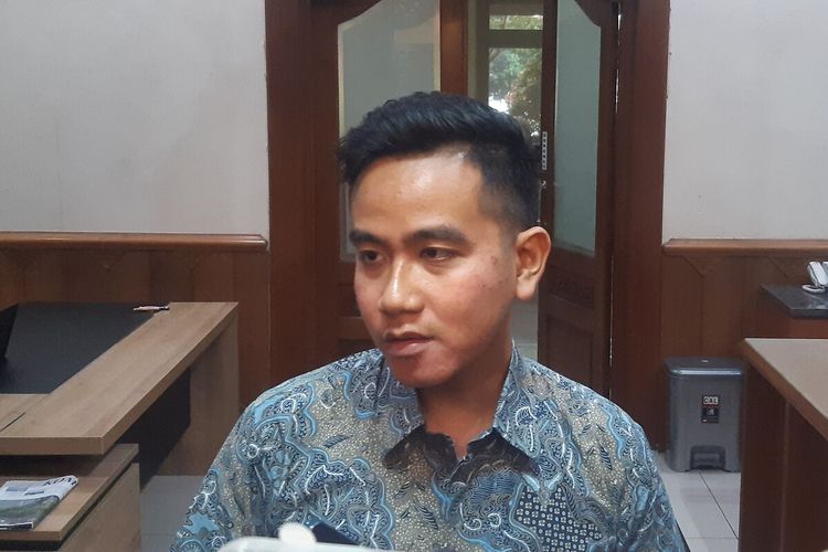 Wali Kota Solo Gibran Rakabuming Raka di Solo, Jawa Tengah, Senin (27/3/2023).