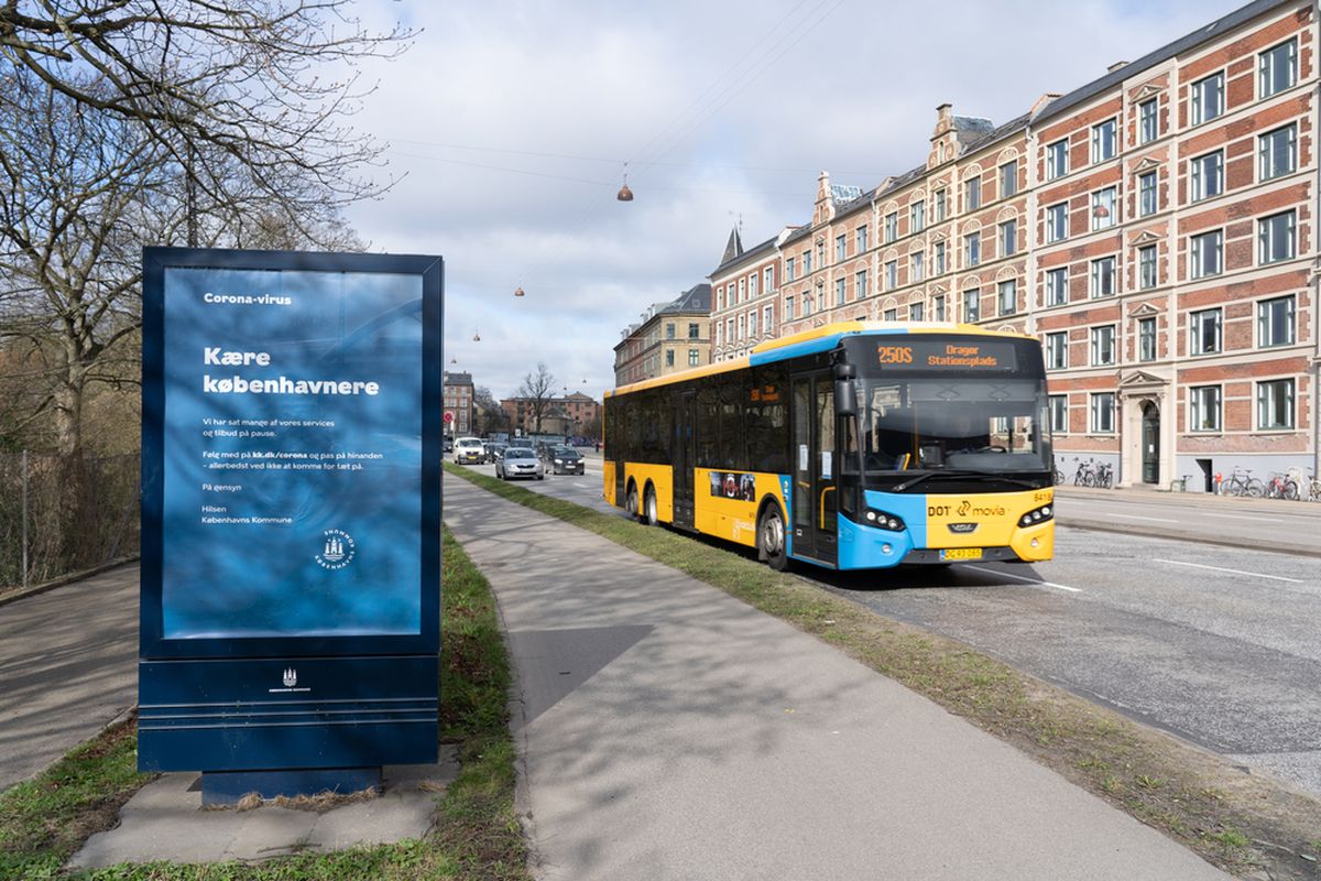 Suasana Kota Kopenhagen, Denmark, saat masa penguncian (lockdown) karena wabah virus corona, 2 Maret 2020.