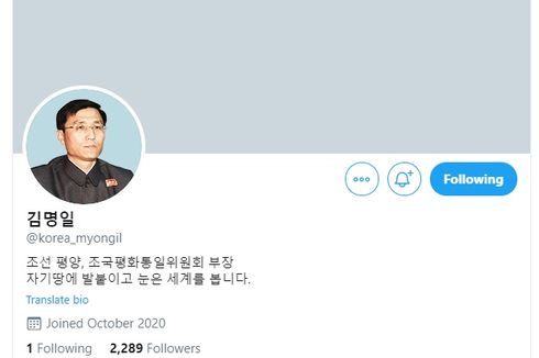 Pertama Kalinya, Individu Korea Utara Miliki Akun Twitter