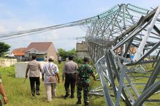 Tower SUTT PLN Rembang Roboh, Ibu dan 2 Anaknya Luka-luka, 3 Kabupaten Alami Pemadaman Listrik