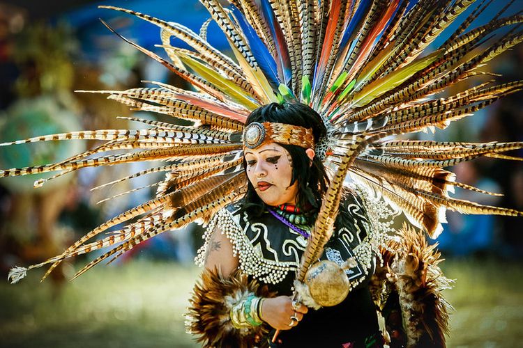 Perempuan keturunan Suku Aztec.