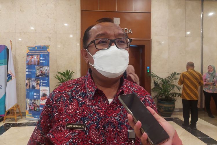 Kepala Dinas Lingkungan Hidup DKI Jakarta Asep Kuswanto saat ditemui di Balai Kota DKI Jakarta, Jakarta Pusat, Kamis (15/12/2022).