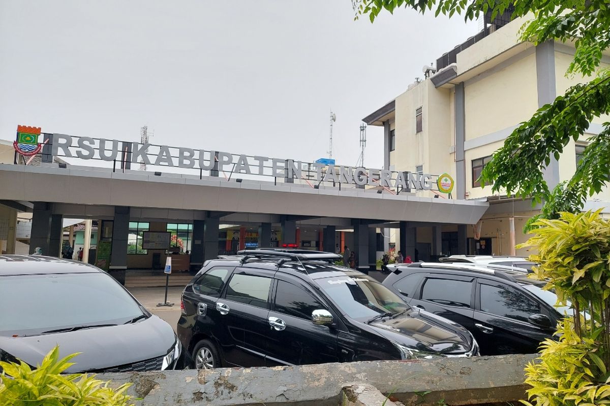 Tampak depan RSUD Kabupaten Tangerang yang terletak di Kecamatan Tangerang, Kota Tangerang.