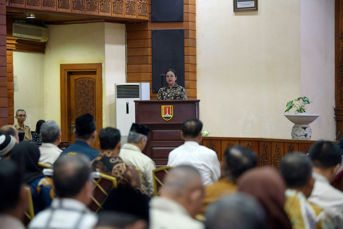 Wali Kota Semarang Agustina Wilujeng saat membuka FGD Raperwal Musrenbang dalam rangka penyusunan RKPD Tahun 2027 di Ruang Lokakrida, Gedung Moch Ichsan, Kota Semarang, Jawa Tengah, Senin (2/3/2026).