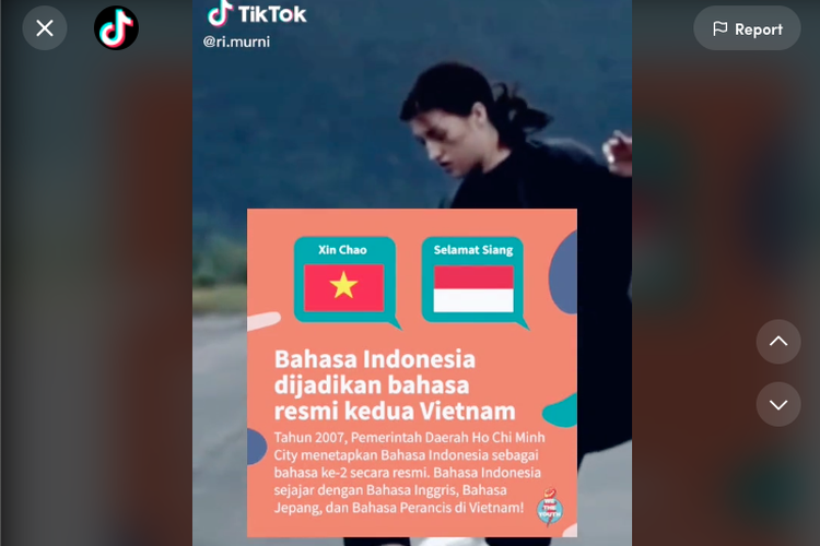 Video viral sebut Bahasa Indonesia jadi bahasa resmi ke-2 Vietnam.