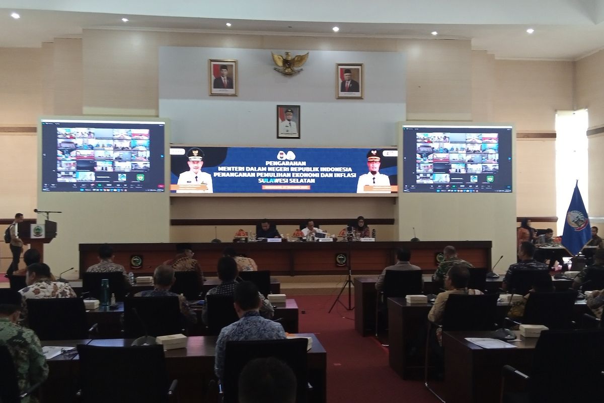 Menteri Dalam Negeri (Mendagri) Tito Karnavian melakukan kunjungan kerja di Sulsel, Jumat (27/1/2023) siang.