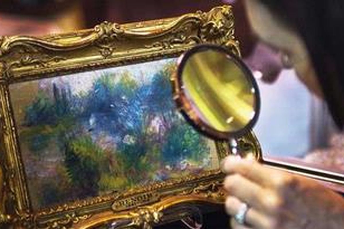 Lukisan Paysage Bords de Seine karya Renoir ini diduga dicuri dari Museum Baltimore pada 17 November 1951.