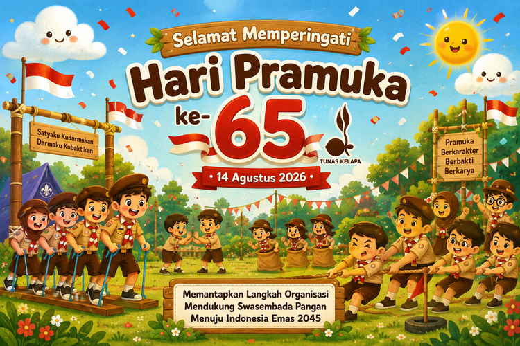 20 Contoh Prompt AI Poster Hari Pramuka ke-65 Menarik, Ada Tema Anak-anak