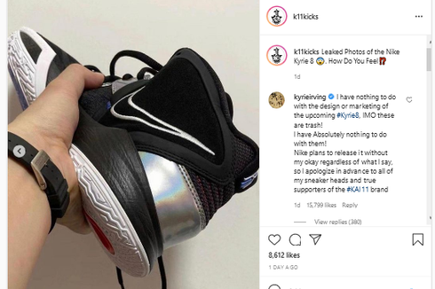 Geram, Kyrie Irving Sebut Sneaker Nike Kyrie 8-nya 