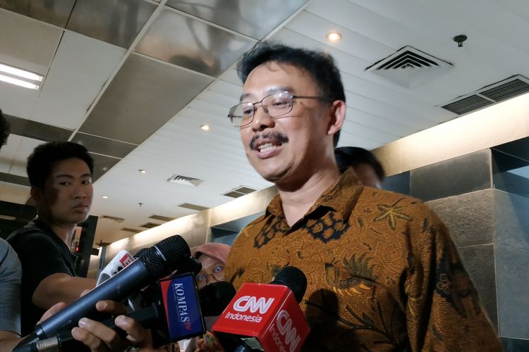 Sekretaris Jenderal Kementerian Pertanian (Kementan) Syukur Iwantoro memaparkan capaian 4 tahun Kementan pada masa pemerintahan Jokowi-JK kepada awak media, Rabu (24/10/2018), di Jakarta.