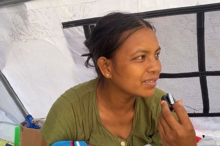 Kisah Arciana Melahirkan di Tenda Pengungsian Saat Gempa M 6,7 Guncang Sigi