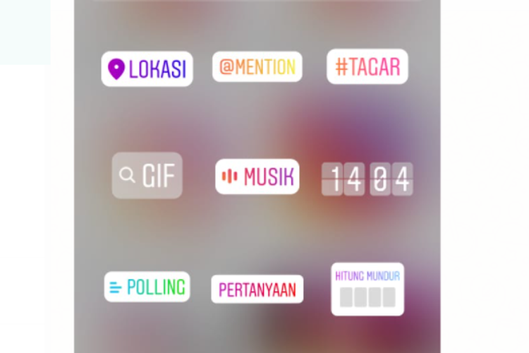 Tangkapan layar fitur Instagram Music pada Instagram Story.