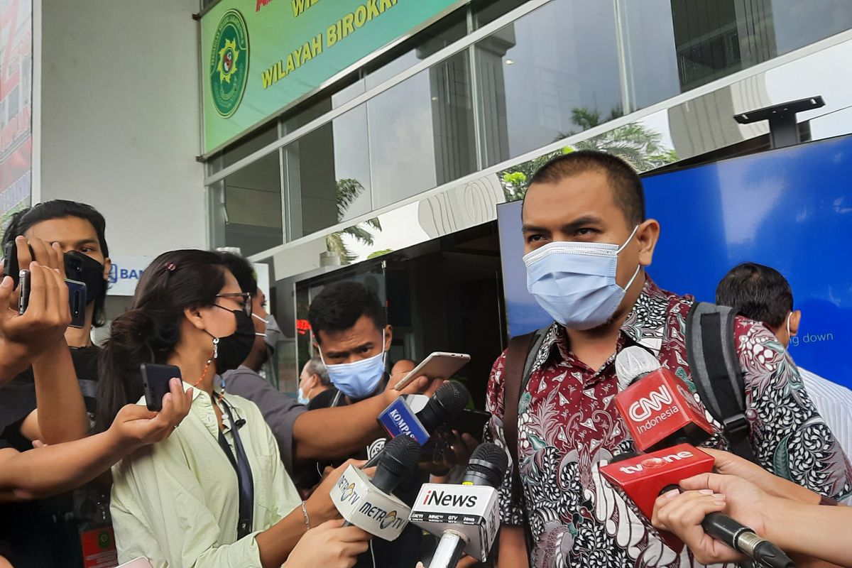 Aziz Yanuar saat di Pengadilan Negeri Jakarta Timur, Rabu (28/4/2021).