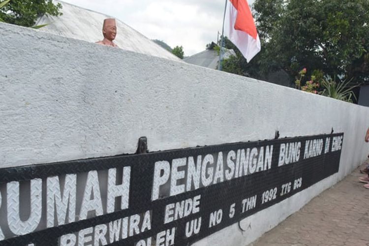 Situs Rumah Pengasingan Bung Karno di kota Ende, Pulau Flores, Nusa Tenggara Timur, Jumat (14/9/2018).