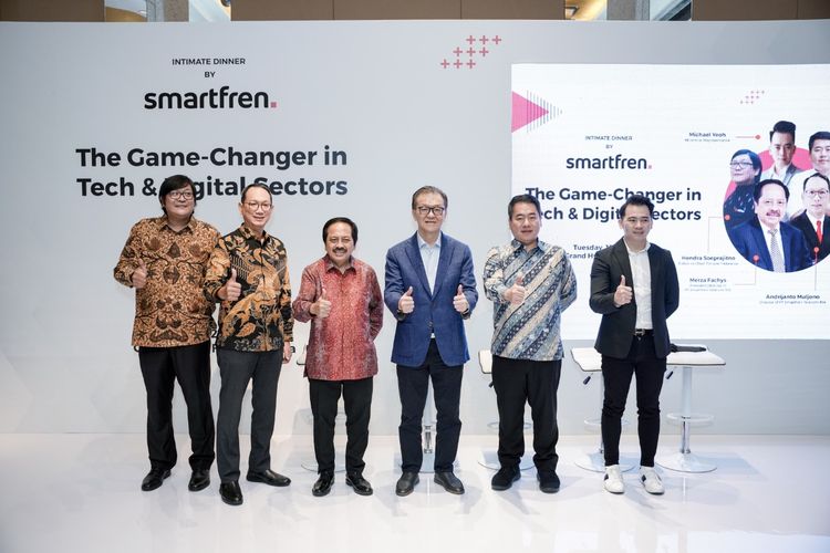 PT Smartfren Telecom Tbk (Smartfren) mengadakan diskusi bertema ?The Game Changer in Tech & Digital Sectors? di Hotel Grand Hyatt, Jakarta, Selasa (12/7/2022).