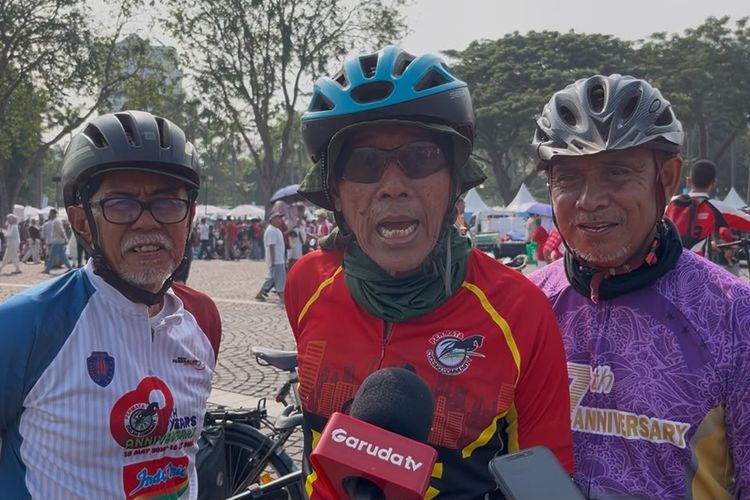 Gowes dari Bandung, Isnan Ingin Rasakan Langsung Semarak Kemerdekaan Di Monas Jakpus