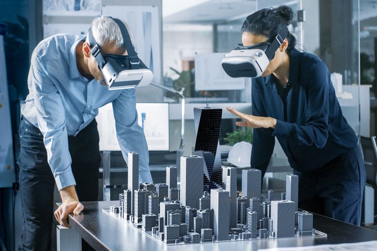 Virtual reality menjadi salah satu teknologi yang dimanfaatkan oleh arsitektur dalam membangun gedung pencakar langit.