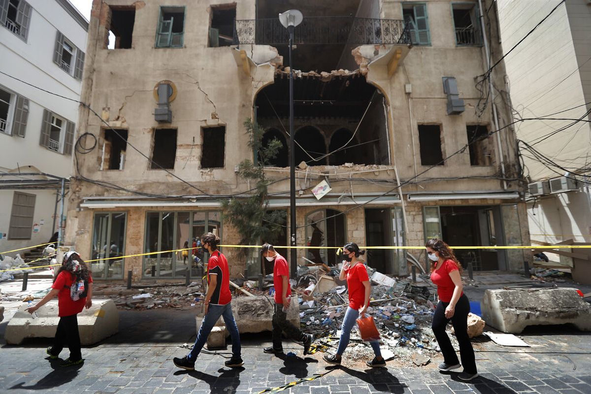 Lebanese stand in solidarity after being abandoned by their government following the Beirut explosion last week.