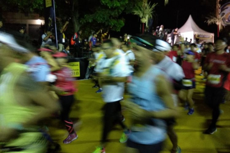 Para peserta Maybank Bali Marathon 2018 pada 9 September 2018.