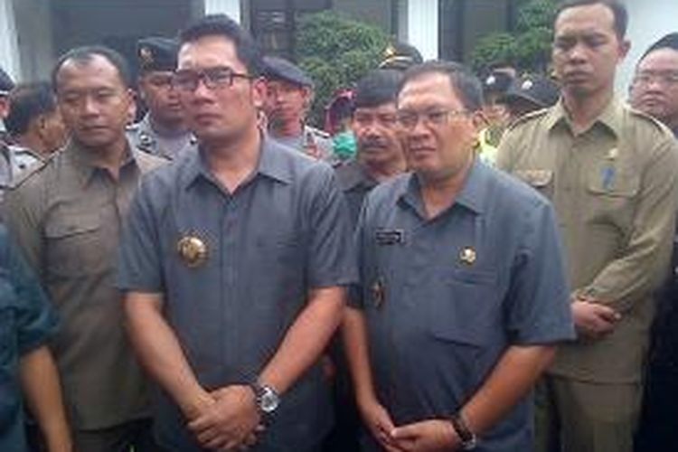 Wali Kota Bandung Ridwan Kamil dan Wakil Wali Kota Bandung Oded Danial