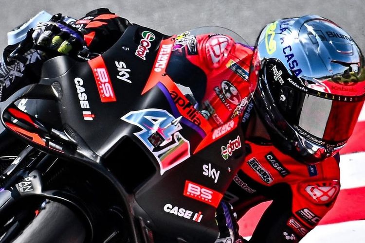 Aleix Espargaro saat berlaga pada MotoGP Catalunya 2024