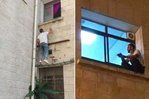 Pemuda Palestina Ini Panjat Tembok RS Tiap Hari untuk Temani Ibunya yang Positif Covid-19