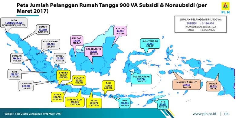 Peta pelanggan PLN